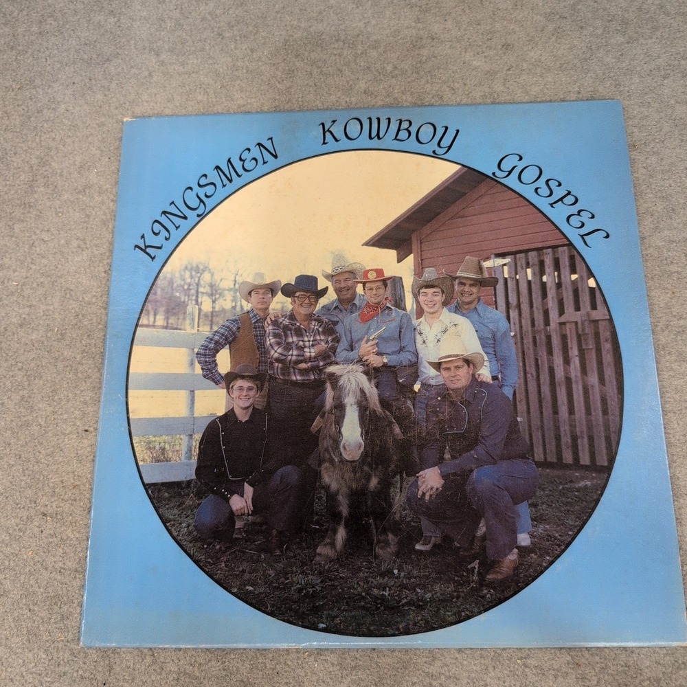 The Kingsmen Cowboy Gospel Vinyl LP Record Southern Gospel Heart Warming Records - Picture 1 of 2
